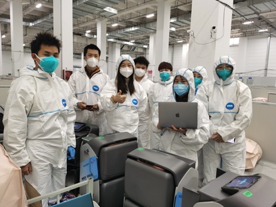 臨港方艙紀實 大白小白協同上陣，數字戰“疫”科技守“滬”